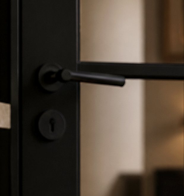 Matte black fixtures